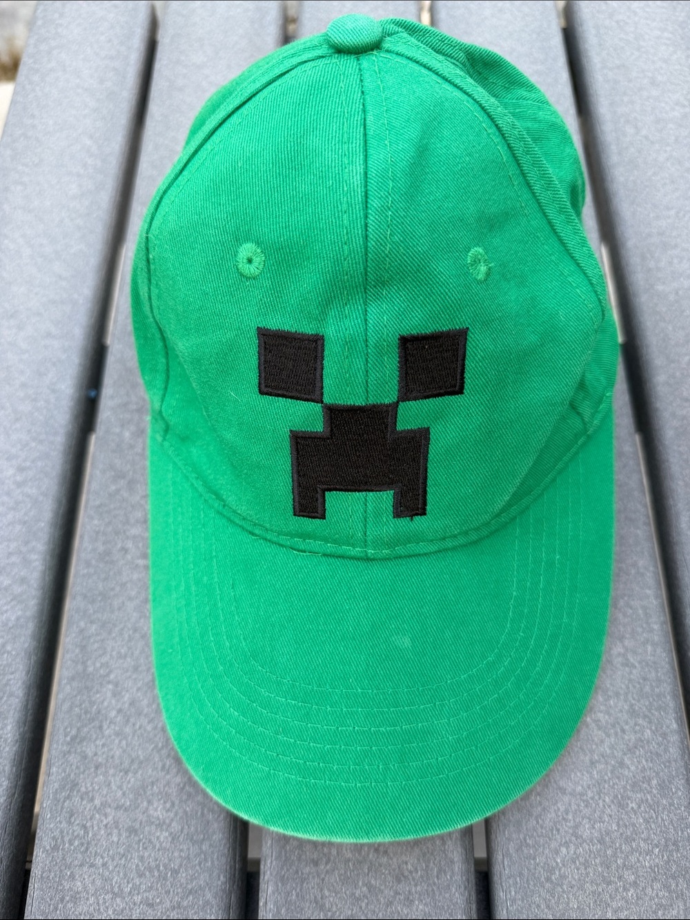 Green Minecraft Creeper Kids Baseball Cap - Jinx Brand